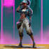 cyberpunk female character desing