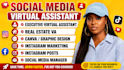 executive virtual assistant canva VA ai video editing ig fb social media manager