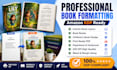 do interior book layout formatting, children book design and KDP book resize