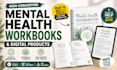 design mental health workbook workbook design self help journal canva workbook