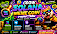 solana meme coin, telegram promotion, telegram marketing, website promotion