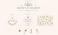 a luxury bakery, café, or coffee shop logo and brand identity