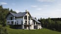 visualize 3d semi detached duplexes,suburban living,patio,facade exterior render