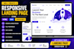 create a modern responsive landing page