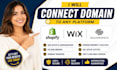 connect domain to shopify, wix or squarespace, dns setup, transfer or redirect