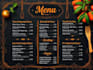 do food menu design, restaurant menu design, food flyer