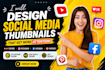 design  eye catching social media thumbnails