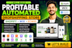 build profitable automated autods cj shopify wix  ecwid dropshipping store