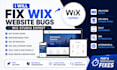 fix wix website bugs, wix studio issues responsiveness SEO cms and velo code