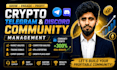 grow your crypto telegram and  discord community