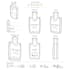 design a luxury perfume bottle, packaging and label