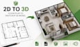 convert floor plan to sketchup 3d model, 3d floor plan rendering