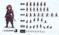 create 8bit 16bit pixel art character sprite sheet animation tileset 2d rpg game