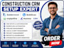 setup construction CRM buildertrend buildscan onpipeline kommo CRM automation