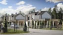 elevate 3d residential complex,concept community layout, architectural rendering
