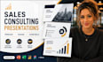 design consulting presentation, strategy deck, executive business powerpoint