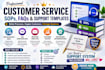 create customer service sops, faqs, and response templates