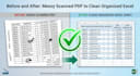 convert PDF to excel or bank statement to excel with 100 accuracy
