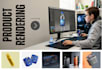 3d product design, and realistic rendering