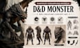 do fantasy creature design, dnd monster, rpg creature concept art