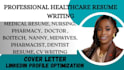 ats healthcare resume, pharmacy, medical, nursing CV and cover letter