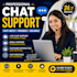 be your professional chat agent or virtual assistant