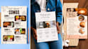 design modern food menu, price list and flyer