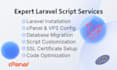 install, setup and customize laravel PHP script on cpanel from codecanyon
