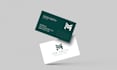 create german morden minimalist  business card logo design qr code presentacions