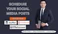 create engaging social media content and schedule posts