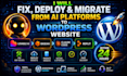fix deploy migrate lovable ai base44 claude code replit to wordpress website