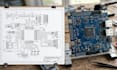 pcb layout, electronic and embedded board and circuit schematic pcb design