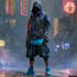 cyberpunk hacker character art