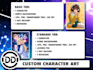 create anime, vtuber, oc and game character artwork