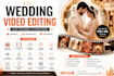 your wedding video editing with cinematic touch up