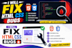 fix HTML CSS bugs