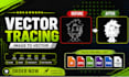 convert image or logo to clean professional vector tracing