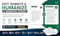 edit, rewrite, and humanise ai generated content