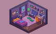isometric pixel art game asset props background tileset environment 2d sprite