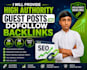 create SEO dofollow guest post backlinks