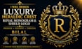 design a luxury monogram logo with royal heraldic crest