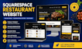 design restaurant squarespace website, redesign squarespace restaurant website