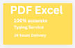 do fast data entry in excel PDF google sheets in 24 hours
