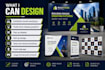 design trade show banner and exhibition booth backdrop
