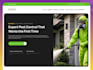 design a pest control website, exterminator website, cleaning website