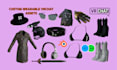 create custom vrchat assets, outfits, clothing, weapon, props, item for avatar