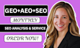 optimize onpage website, GEO aeo local offpage and ai SEO optimization