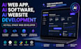 do ai web app, ai software, ai website development as full stack web developer