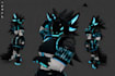 custom protogen vrchat avatar furry avatar 3d model sci fi avatar furry rigging