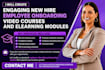 create engaging new hire employee onboarding video courses and elearning modules